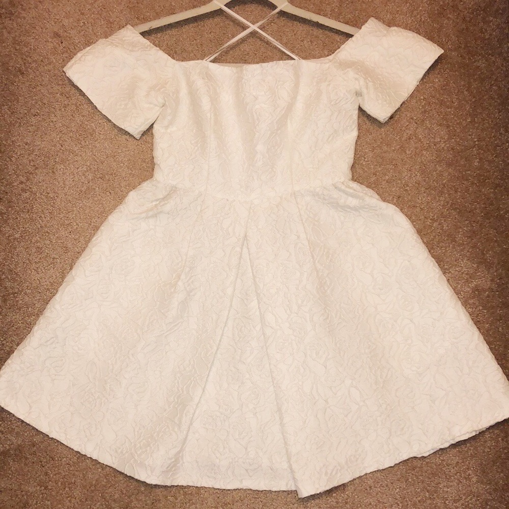 Off the Shoulder White Dress